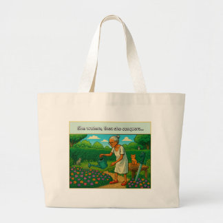 She waters, then conquers Tote Bag