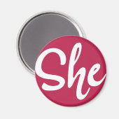 She White Design Magneet (Voorkant / Achterkant)