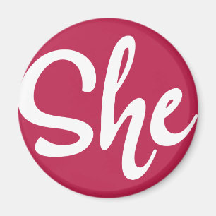 She White Design Magneet