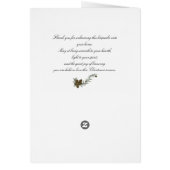 "She Who Carries the Candle of Peace" (Achterkant)