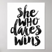 She Who Dares Wins Poster (Voorkant)