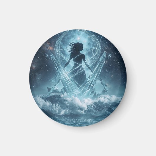 She Who Rises from the Crystal Sea Magneet (Voorkant)