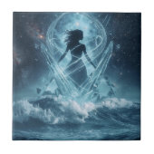She Who Rises from the Crystal Sea Tegeltje (Voorkant)