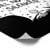 She Who Will Not Be Silenced Feminist Motivational Poster (Hoek)