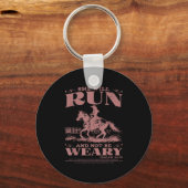She Will Run And Not Be Weary  Sleutelhanger (Voorkant)