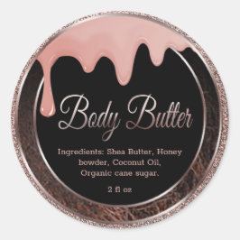 Shea Body Butter klassieke ronde sticker