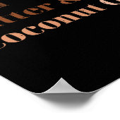 Shea boter en kokosolie zwarte geschiedenis maand  poster (Hoek)