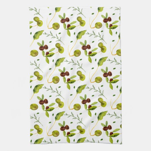 Shea/Coffee Bean Patterned Tea Towel Theedoek (Verticaal)