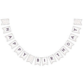 Shea Confetti Waterverf Stippen Bunting Flag Vlaggetjes