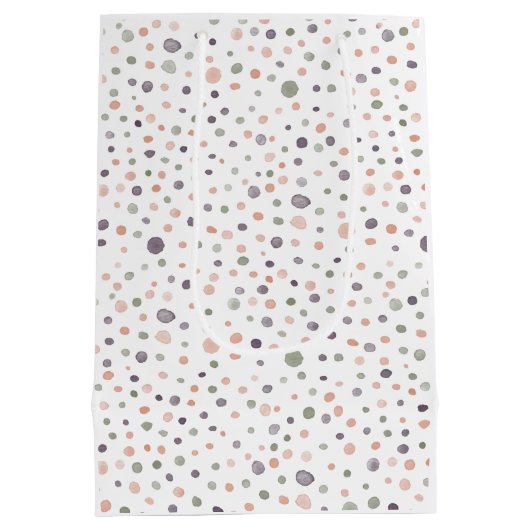 Shea Confetti Waterverf Stippen Gift Bag Medium Cadeauzakje (Achterkant)