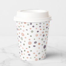 Shea Confetti Waterverf Stippen Paper Cup