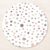 Shea Confetti Waterverf Stippen Papier Onderzetter (Voorkant)