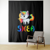 Shea Unicorn Wandkleed (In situ)