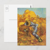 Sheaf Binder (after Millet) by Vincent van Gogh Briefkaart (Voorkant / Achterkant)