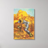 Sheaf Binder (after Millet) by Vincent van Gogh Canvas Afdruk (Voorkant)