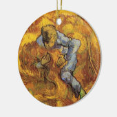 Sheaf Binder (after Millet) by Vincent van Gogh Keramisch Ornament (Links)