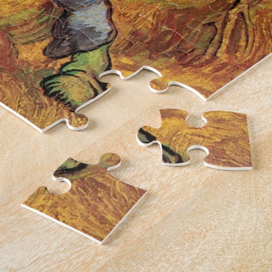 Sheaf Binder (after Millet) by Vincent van Gogh Legpuzzel (Zijkant)