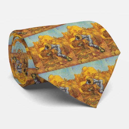Sheaf Binder (after Millet) by Vincent van Gogh Stropdas (Opgerold)