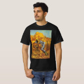 Sheaf Binder (after Millet) by Vincent van Gogh T-shirt (Voorkant volledig)