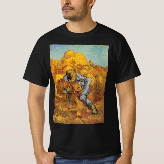 Sheaf Binder (after Millet) by Vincent van Gogh T-shirt (Voorkant)