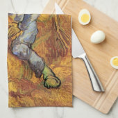 Sheaf Binder (after Millet) by Vincent van Gogh Theedoek (Quarter Fold)