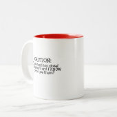 Shear DIVA - Hair Stylist DIVA Two-Tone Coffee Mok (Voorkant links)