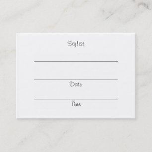 SHEAR DIVAS (red head) Appointment Cards/Chubby Afsprakenkaartje