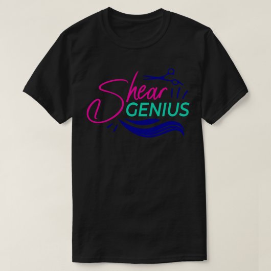 Shear Genius Grappig Haar Stylist Grappige Kapper T-shirt (Design voorkant)