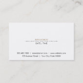 Shear Modern Blond Brunette Redhead Afsprakenkaartje (Achterkant)