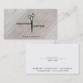 Shear Modern | Houtstyliste Afsprakenkaartje (Voorkant / Achterkant)