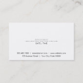 Shear Modern | Houtstyliste Afsprakenkaartje (Achterkant)