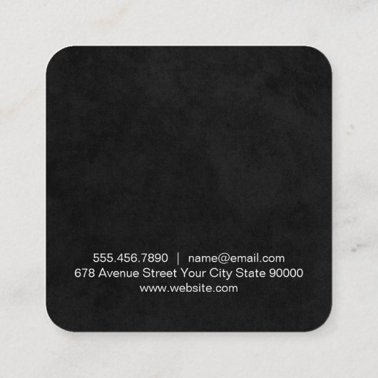 Shear Modern Rustic Hair Beauty | Stijllijst Afsprakenkaartje (Achterkant)