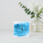 Shear Modern | WATERVERF | HAARSTYLIST Afsprakenkaartje (Staand voorkant)