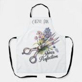 Shear Perfection Haarstylist Gepersonaliseerd Scho Schort (Voorkant)