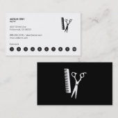 Shears & Comb (ponskaart 10) Klantenkaartje (Voorkant / Achterkant)