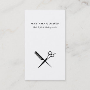 Shears Comb Stylist & Make-up Artist Visitekaartje
