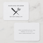 Shears en Comb Stylist & Makeup Artist Visitekaartje (Voorkant / Achterkant)