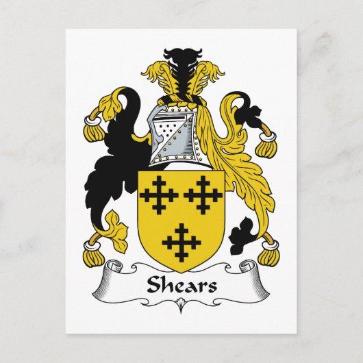 Shears Family Crest Briefkaart (Voorkant)