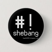 Shebang! Ronde Button 5,7 Cm (Voorkant)