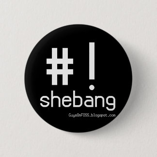 Shebang! Ronde Button 5,7 Cm