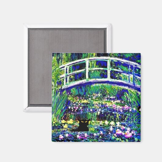 Sheba's Japanse Brug, Kat, Art Parody, Magnet (Voorkant / Achterkant)