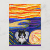 Sheba's Scream, Parody The Scream, Fine Art Briefkaart (Voorkant)
