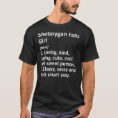 SHEBOYGAN HERFSTEN GIRL WI WISCONSIN Funny City Ho T-shirt (Voorkant)