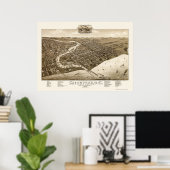 Sheboygan, WI Panoramic Map - 1885 Poster (Thuiskantoor)