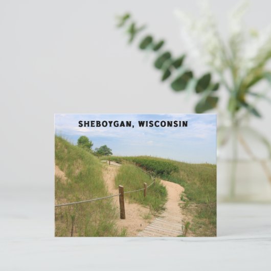 Sheboygan Wisconsin Briefkaart (Staand voorkant)
