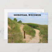 Sheboygan Wisconsin Briefkaart (Voorkant / Achterkant)