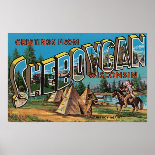 Sheboygan, Wisconsin (Indiërs # 2) Poster (Voorkant)