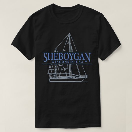 Sheboygan Wisconsin  Sailing T-shirt (Design voorkant)