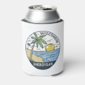 Sheboygan Wisconsin Vintage Blikjeskoeler (Blikje Achterkant)