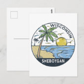 Sheboygan Wisconsin Vintage Briefkaart (Voorkant / Achterkant)